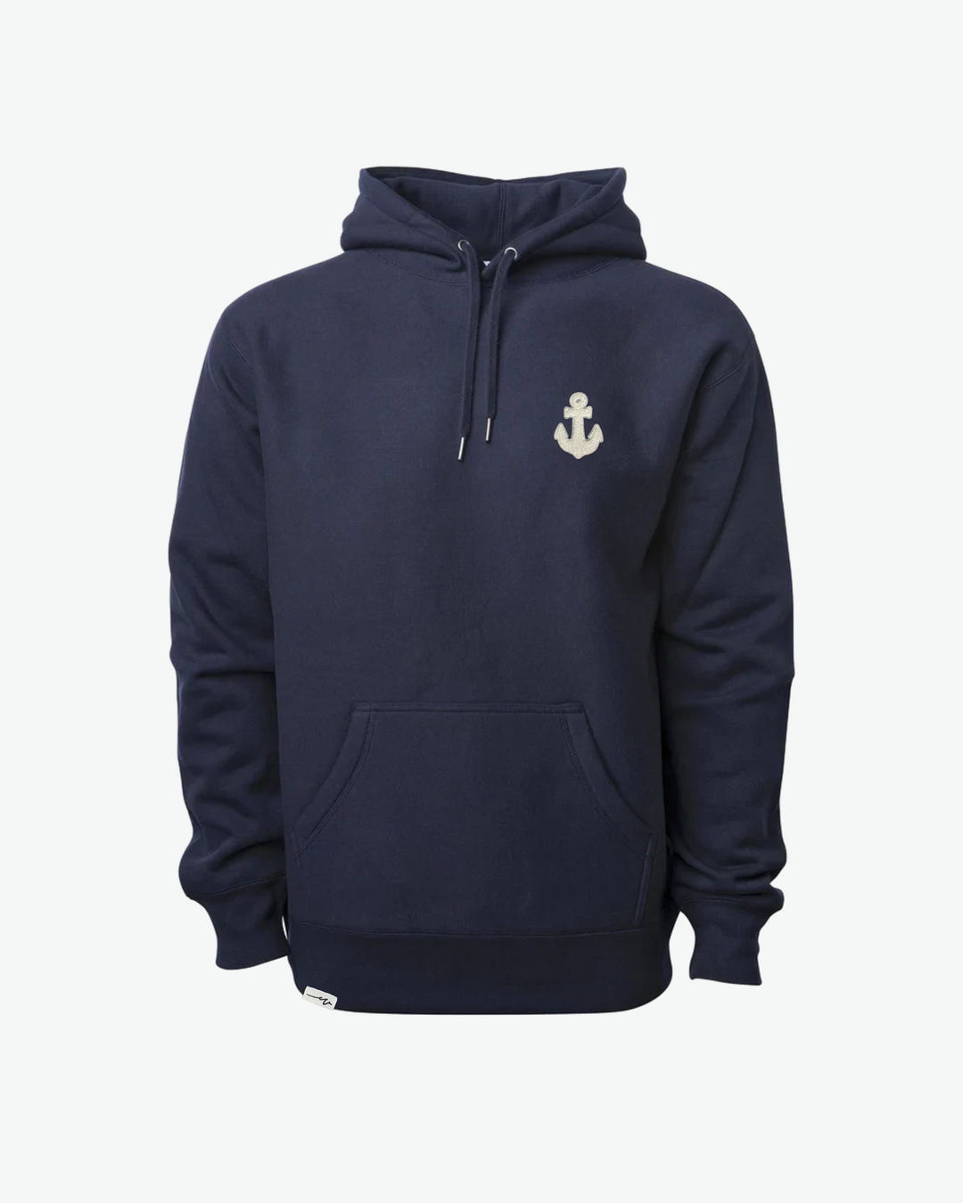 Chenille Heavy Hoodie Anchor - Classic Navy