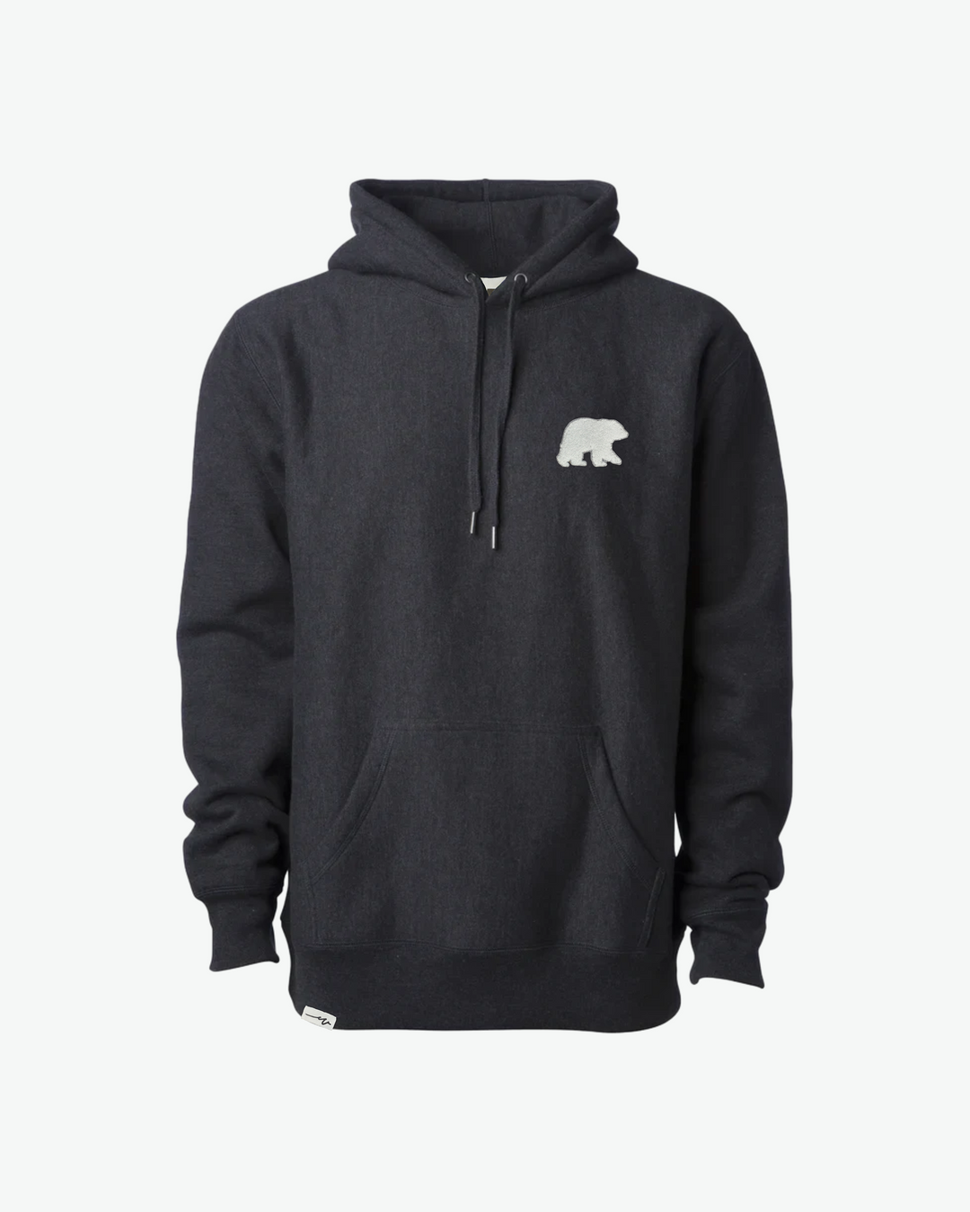 Chenille Heavy Hoodie Bear - Charcoal Heather