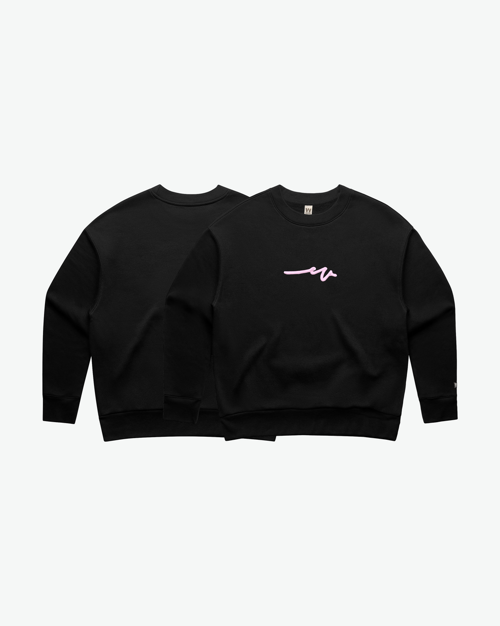 Lady Puff Dub Crew - Black / Plush Pink