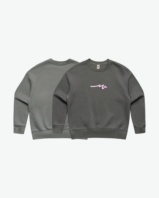 Lady Puff Dub Crew - Black / Plush Pink