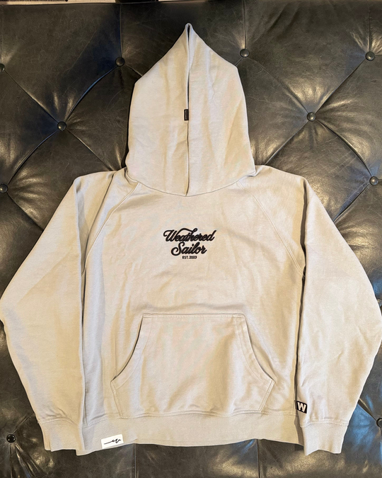 Script Heavy Organic French Terry Hood