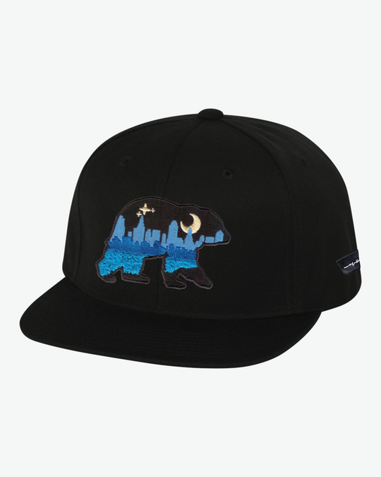At The City Flat Bill - Black