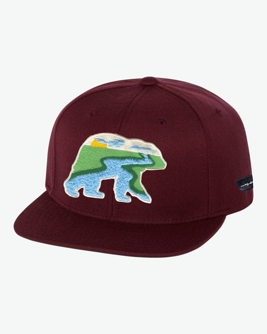 At The River Flat Bill - Maroon