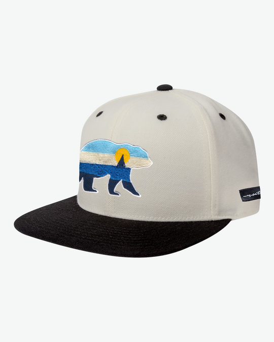 At The Sea Flat Bill - White/Black