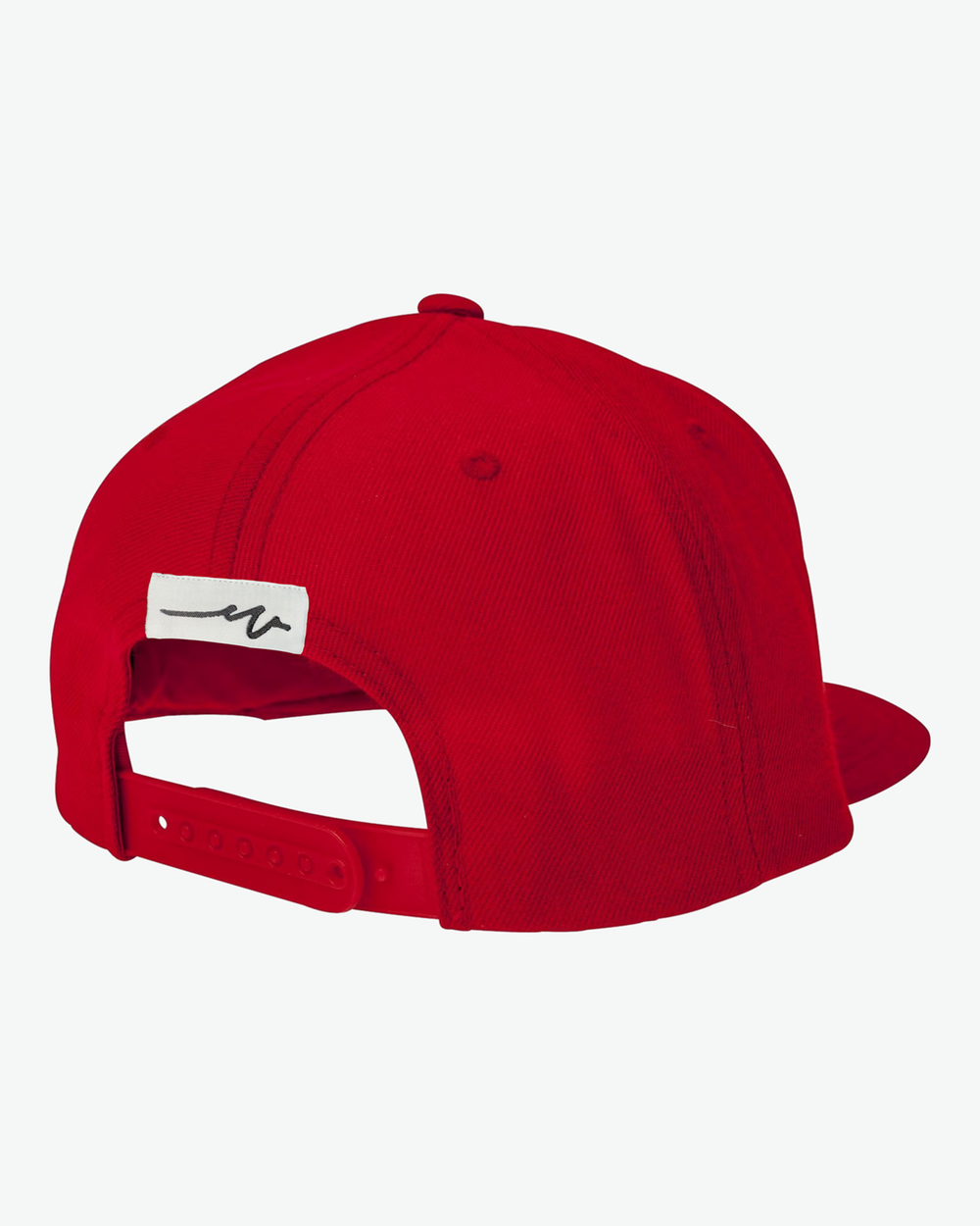 Chenille Bear Flat Bill - Red