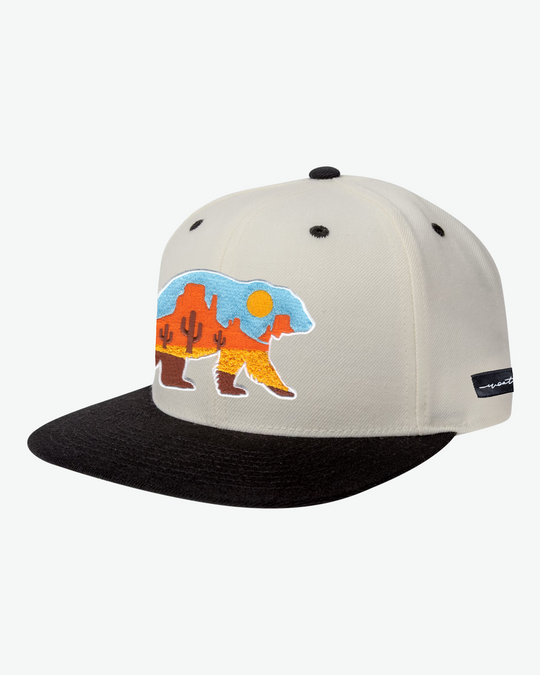 At The Valley Flat Bill - White/Black