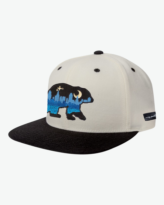 At The City Flat Bill - White/Black