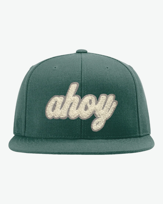 Chenille Ahoy Flat Bill - Spruce