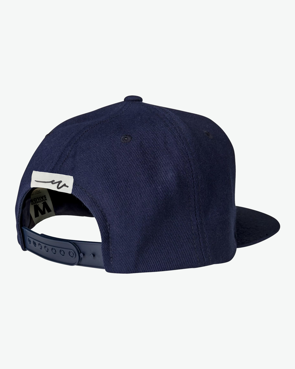 Chenille Bear Flat Bill - Navy