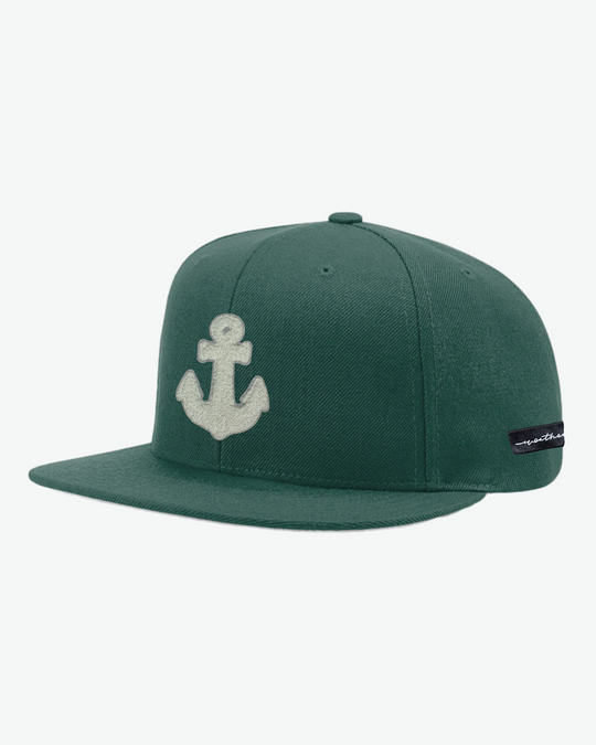 Chenille Anchor Flat Bill - Spruce