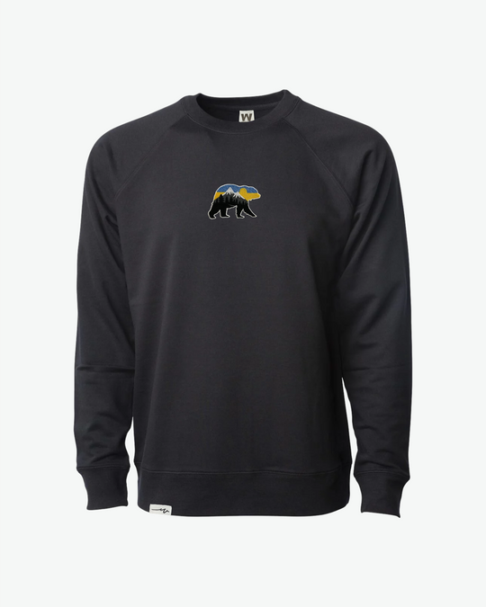 Light Bear At The Mountains Crew - Charcoal Heather