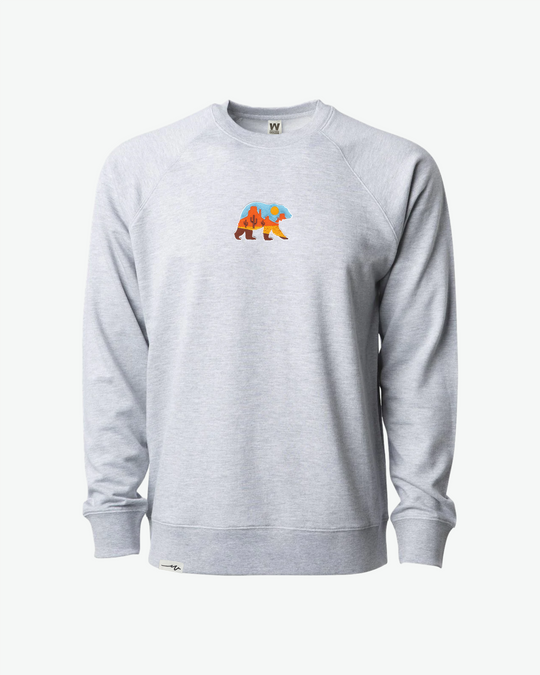 Light Bear At The Valley Crew - Athletic Heather
