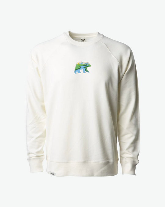 Light Bear At The River Crew - White