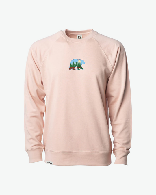 Light Bear At The Woods Crew - Rose