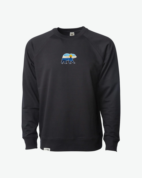 Light Bear At The Sea Crew - Black
