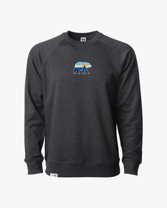 Light Bear At The Sea Crew - Charcoal Heather