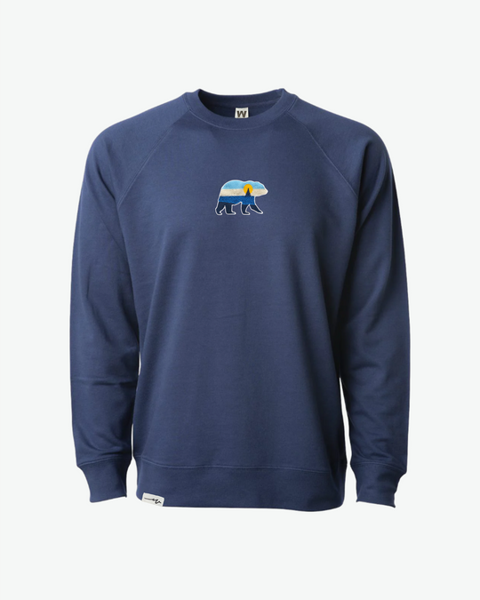Light Bear At The Sea Crew - Indigo