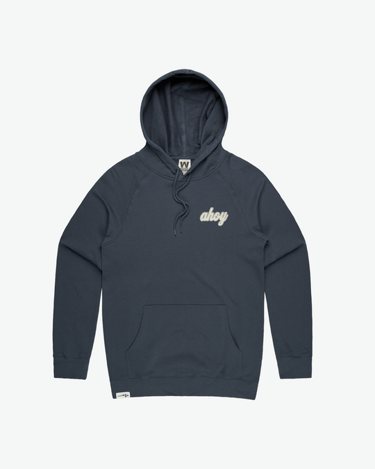 Chenille Mid Hoodie Ahoy - Petrol Blue
