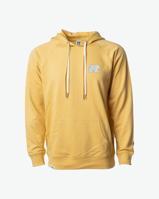 Chenille Light Hoodie Bear - Harvest Gold