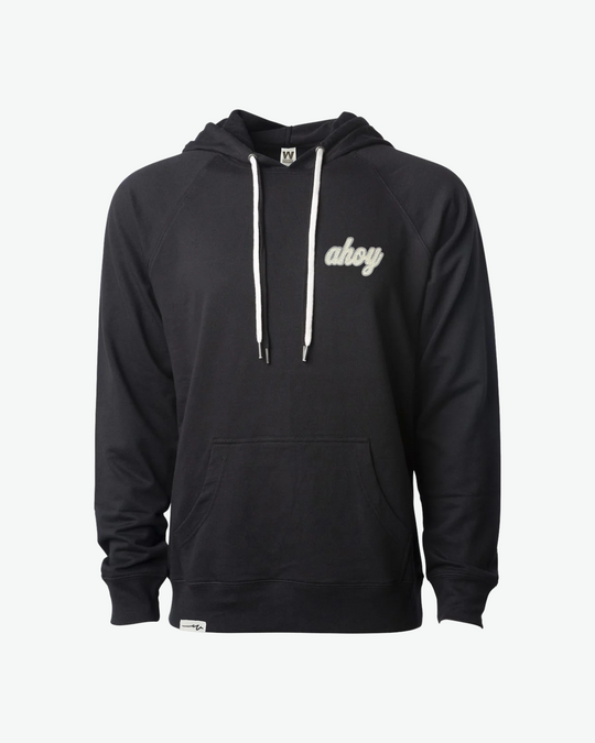 Chenille Light Hoodie Ahoy - Black