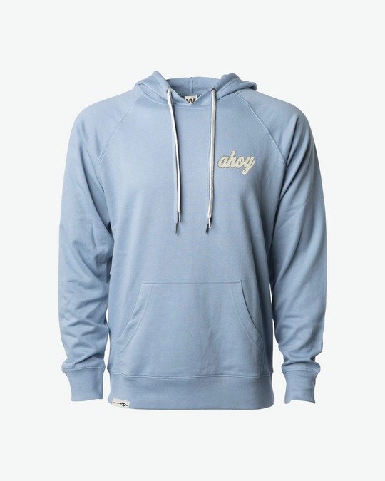Chenille Light Hoodie Ahoy - Misty Blue