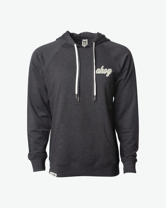 Chenille Light Hoodie Ahoy - Charcoal Heather