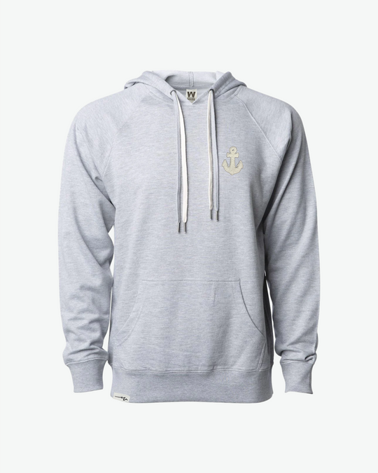 Chenille Light Hoodie Anchor - Athletic Heather