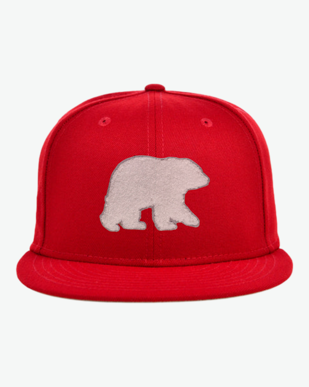 Chenille Bear Flat Bill