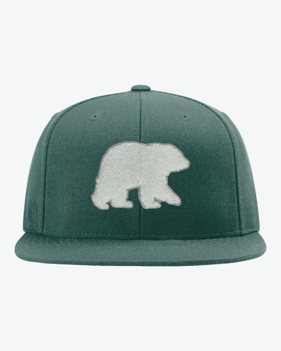 Chenille Bear Flat Bill