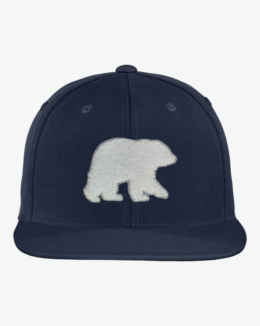 Chenille Bear Flat Bill