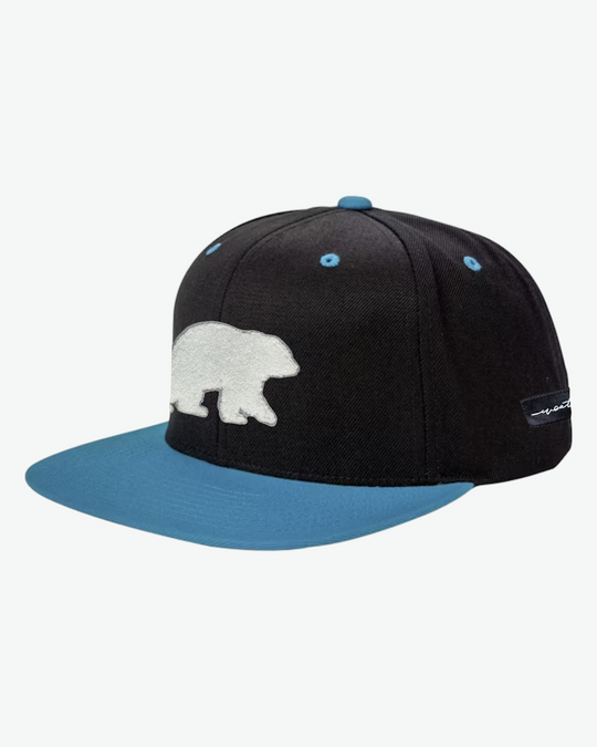 Chenille Bear Flex Flat Bill