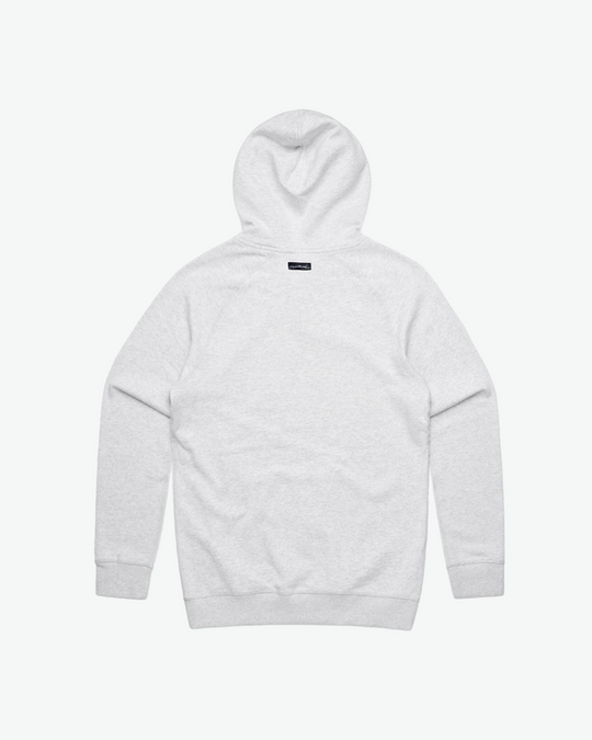 Chenille Mid Hoodie Ahoy - White Marle