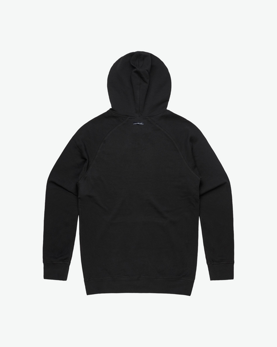 Chenille Mid Hoodie Bear - Black