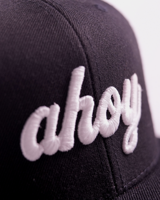 Ahoy White 3D Flat Bill