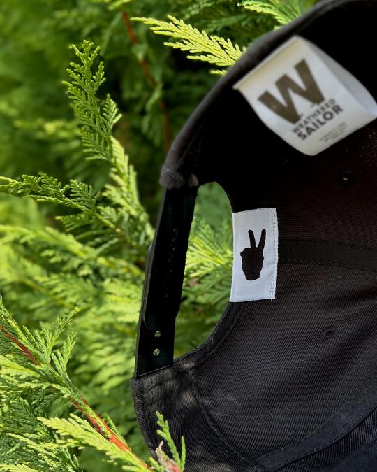 Sketchy W White 3D Flat Bill