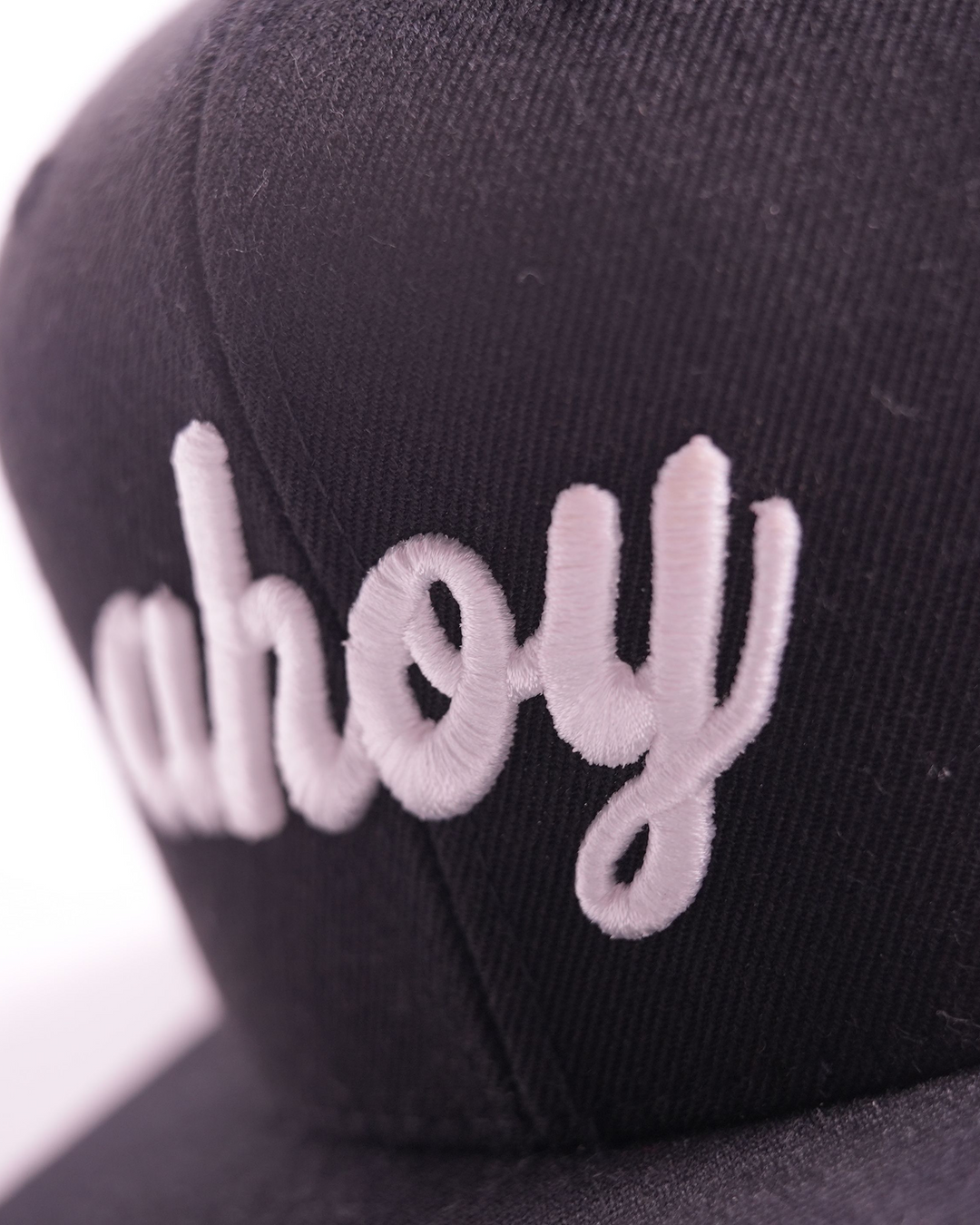 Ahoy White 3D Flat Bill