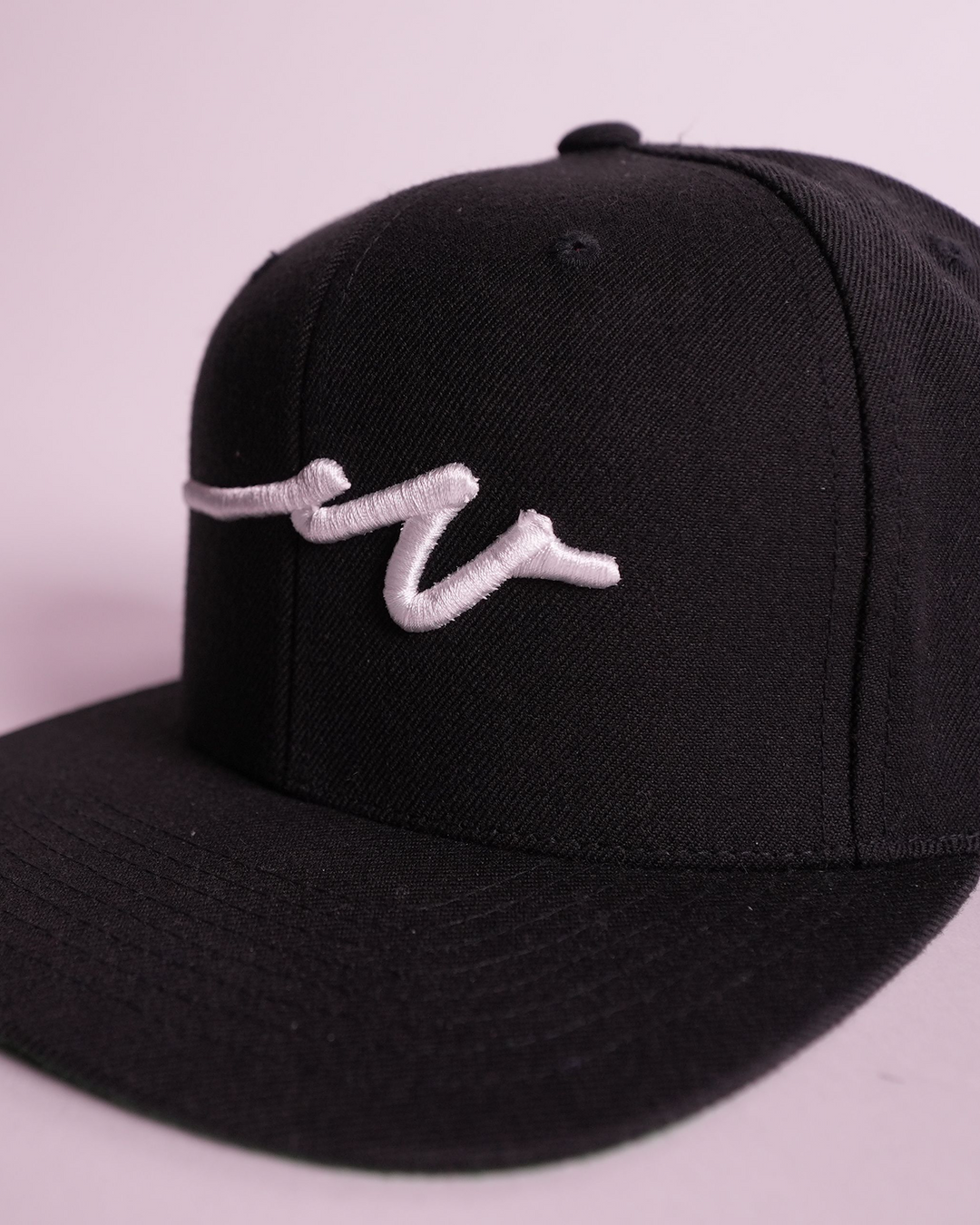 Sketchy W White 3D Flat Bill