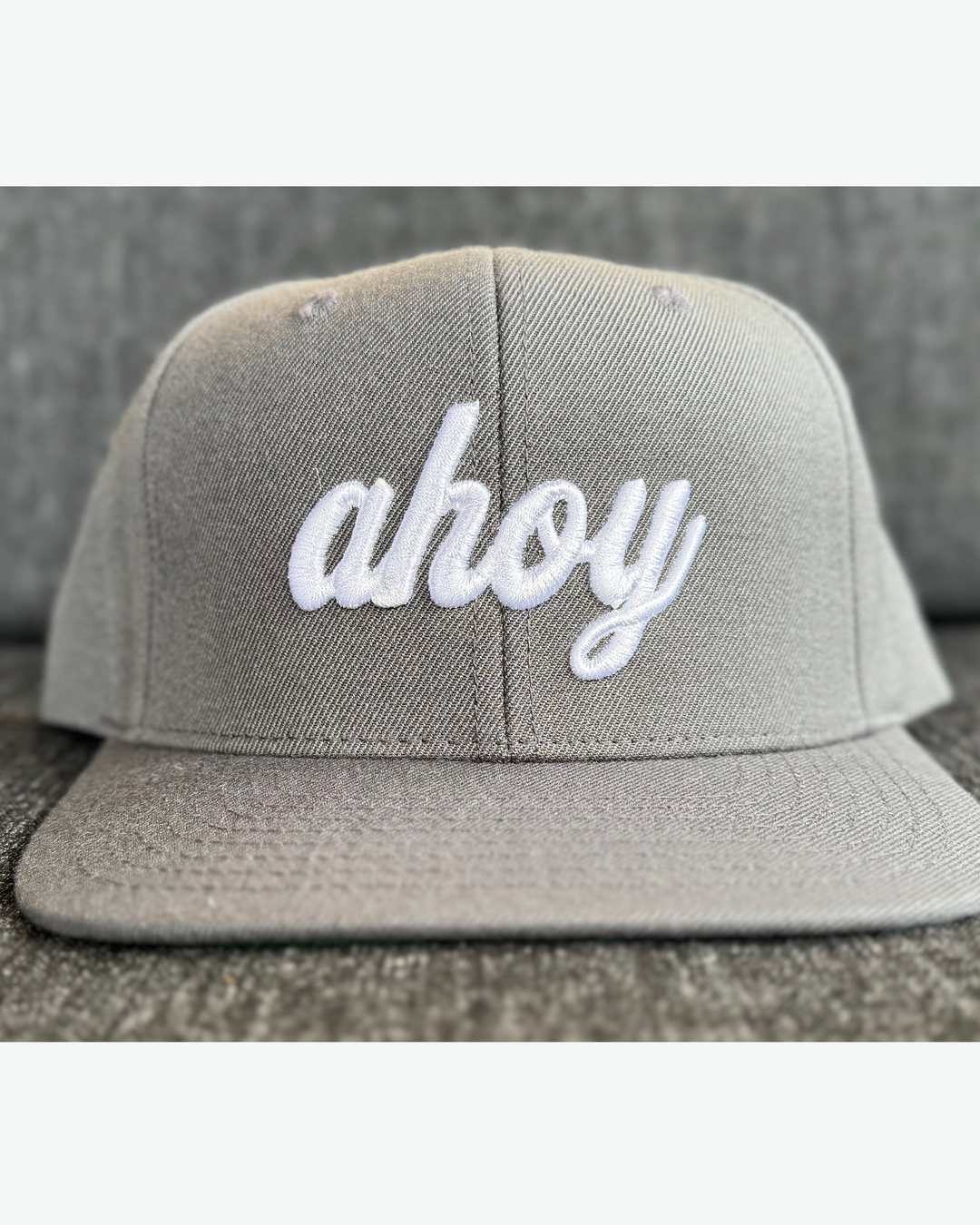 Ahoy White 3D Flat Bill