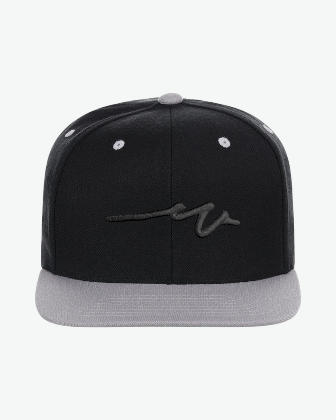 Sketchy W Black 3D Flat Bill