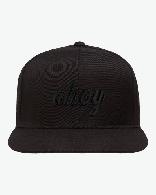 Ahoy Black 3D Flat Bill