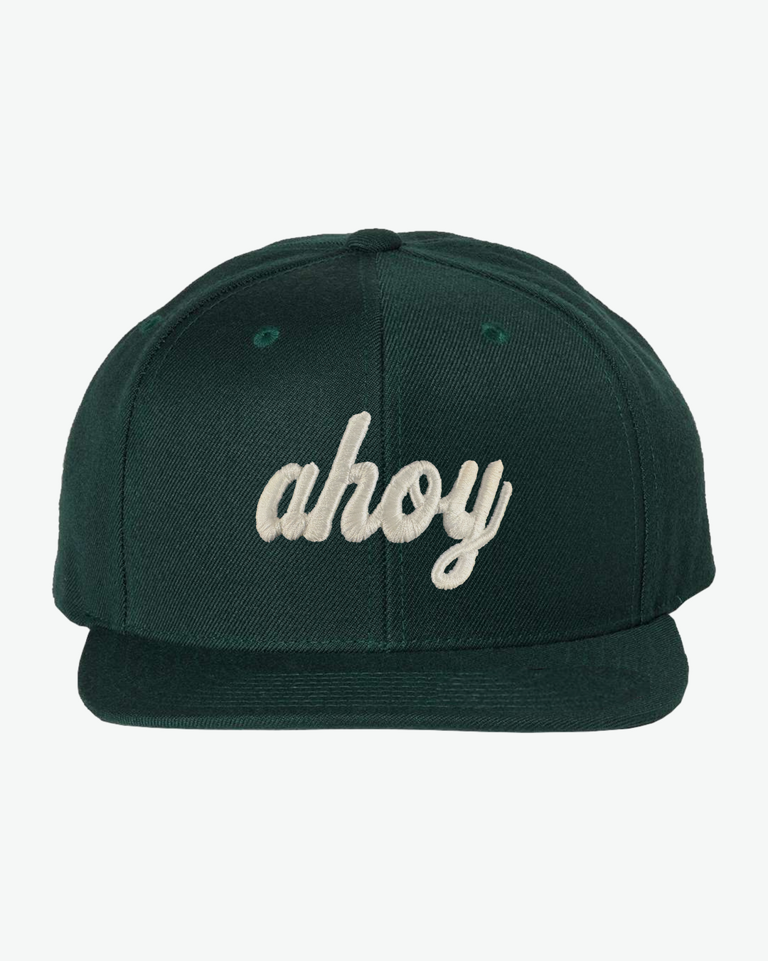 Ahoy White 3D Flat Bill