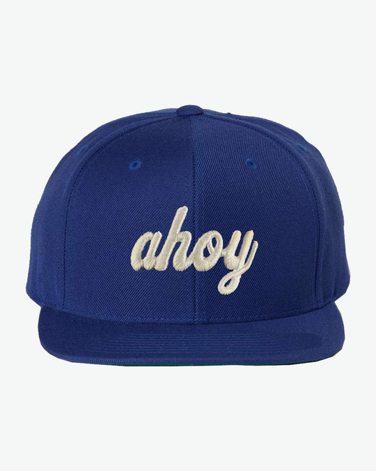 Ahoy White 3D Flat Bill