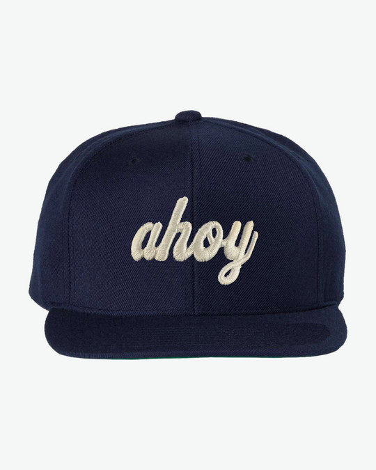 Ahoy White 3D Flat Bill