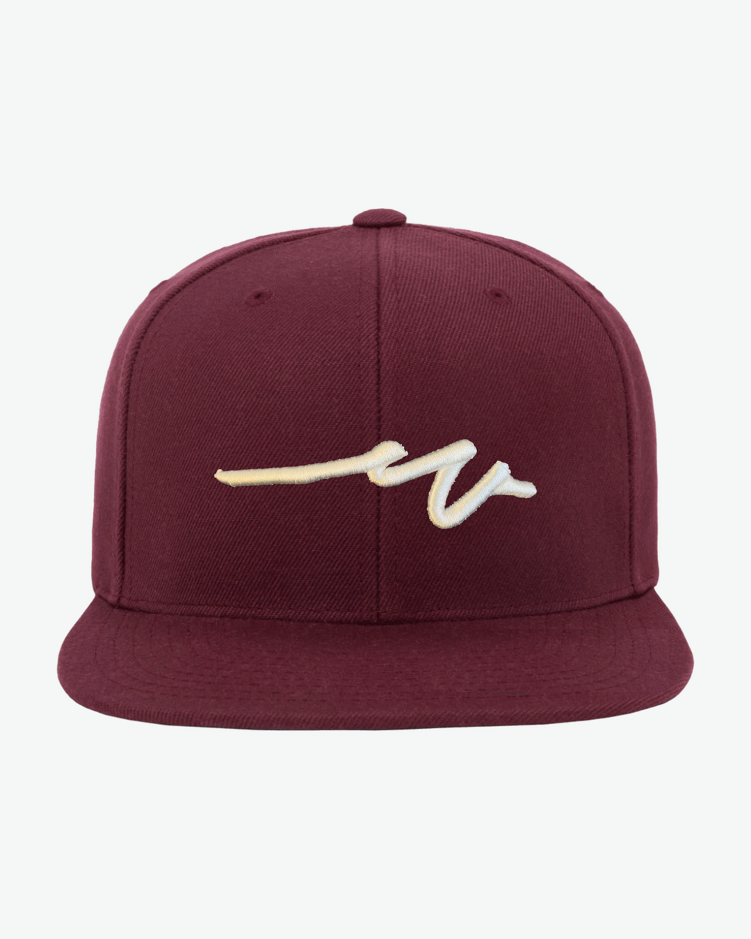 Sketchy W White 3D Flat Bill