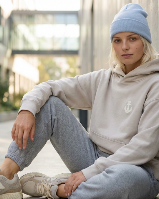 Lady Anchor Script Chillin Hoodie