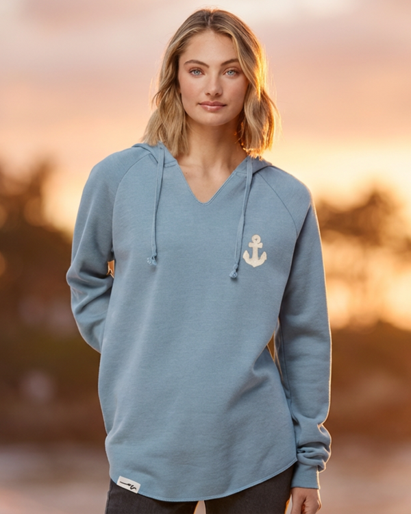 Lady Chenille Anchor Lounger - Hoodie