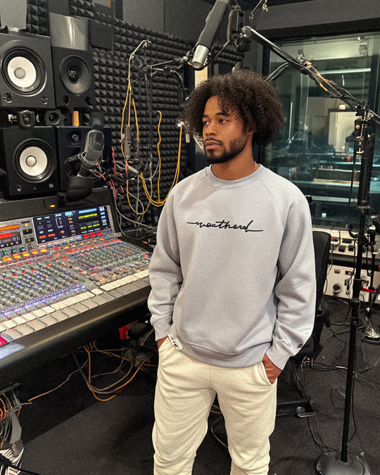 Sketchy Weathered Organic Terry Crew