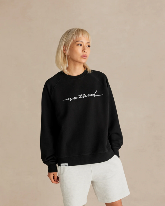 Sketchy Weathered Organic French Terry Crew