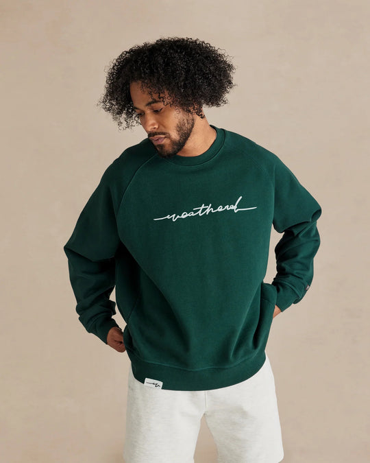 Sketchy Weathered Organic French Terry Crew